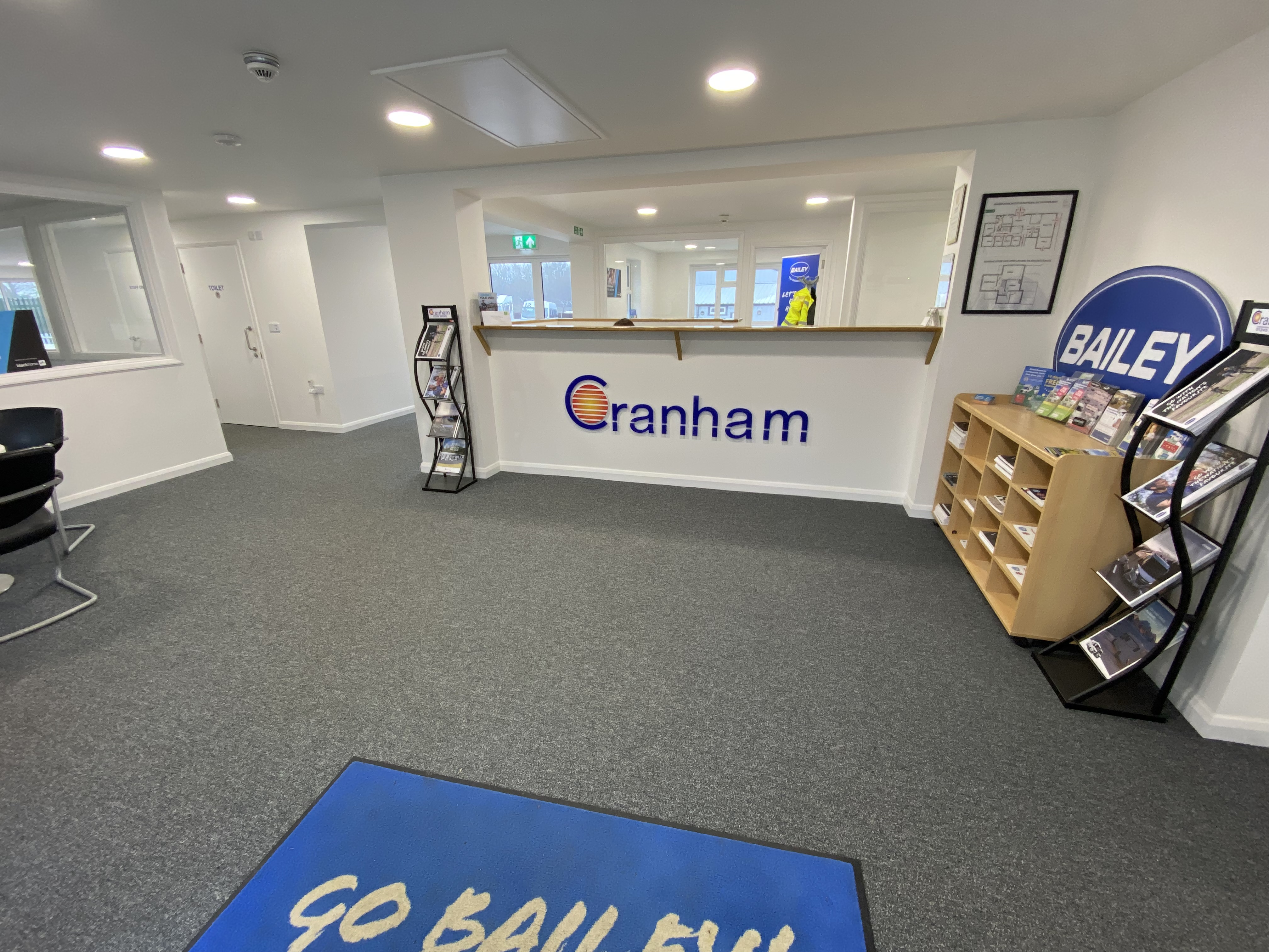 Inside the main office of Cranham Leisuresales LTD