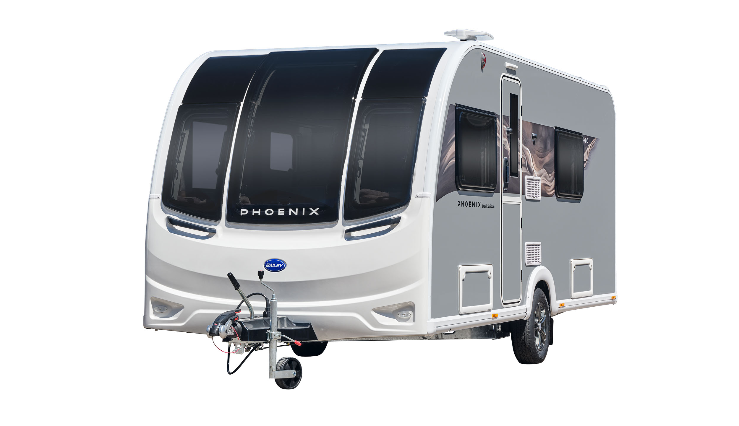 Bailey Phoenix Black Edition Outside Image - Cranham Leisuresales Ltd